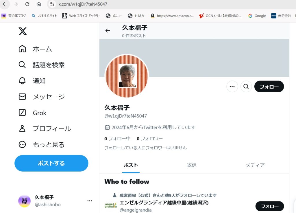 ニセアカウントのXアカウントサイト